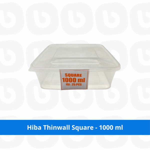 Hiba Thinwall Square - 1000 ml