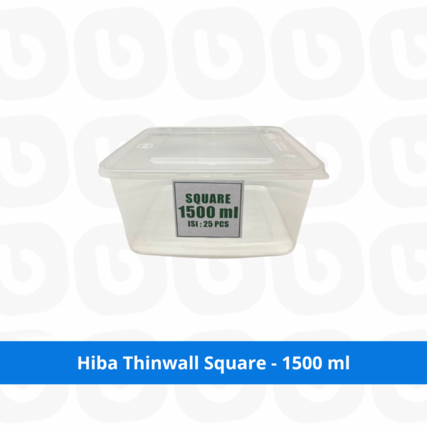 Hiba Thinwall Square - 1500 ml