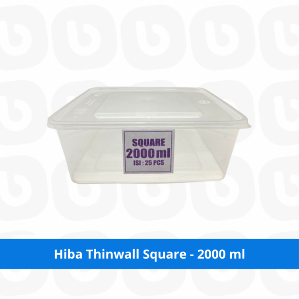 Hiba Thinwall Square - 2000 ml