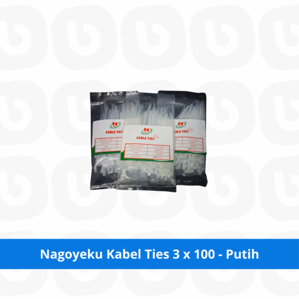 Nagoyeku Kabel Ties 3 x 100 - Putih