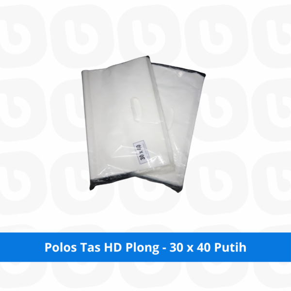 Polos Tas HD Plong - 30 x 40 Putih