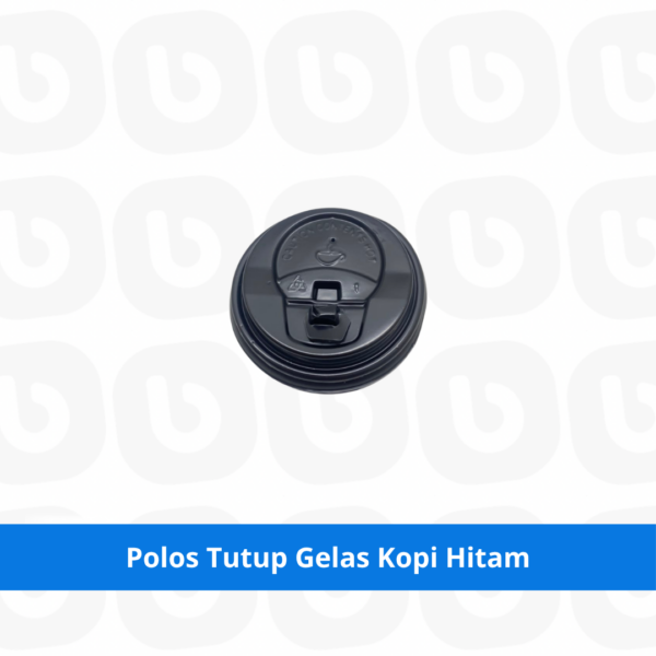 Polos Tutup Gelas Kopi Hitam