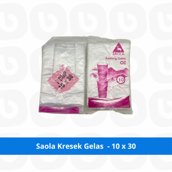 Saola Kresek Gelas - 10 x 30