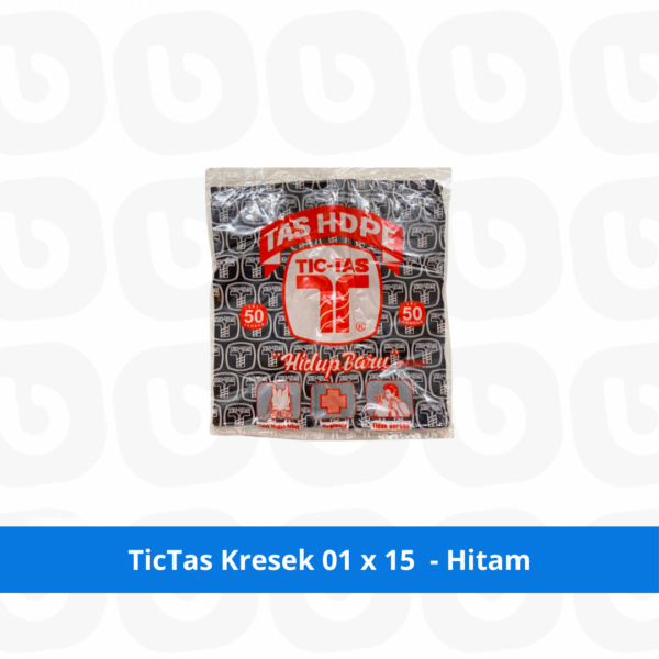 TicTas Kresek 01 x 15 - Hitam