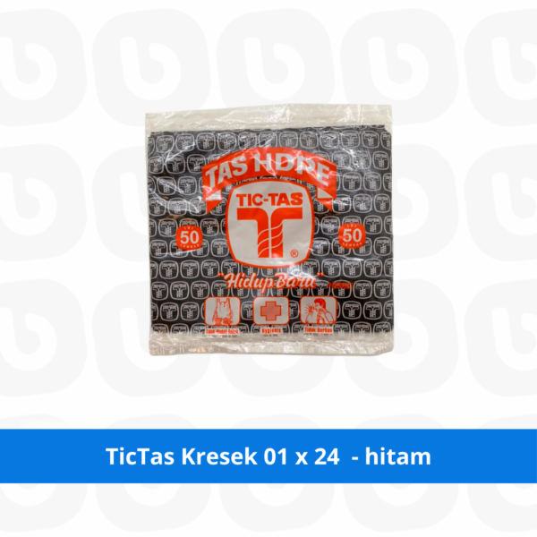 TicTas Kresek 01 x 24 - Hitam