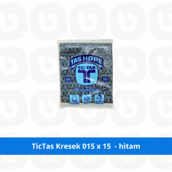 TicTas Kresek 015 x 15 - Hitam