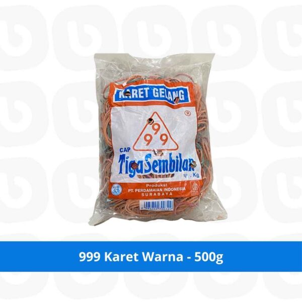 999 Karet Warna - 500 g