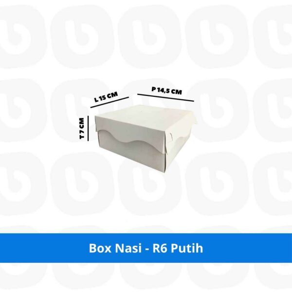Box Nasi - R6 Putih
