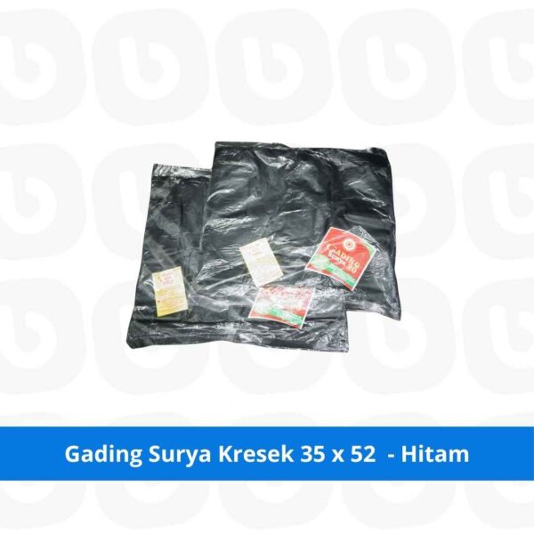 Gading Surya Kresek 35 x 52 - Hitam