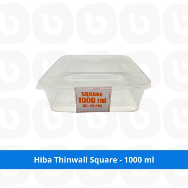 Hiba Thinwall Square - 1000 ml