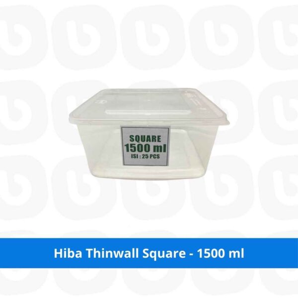 Hiba Thinwall Square - 1500 ml
