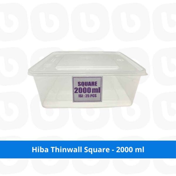 Hiba Thinwall Square - 2000 ml