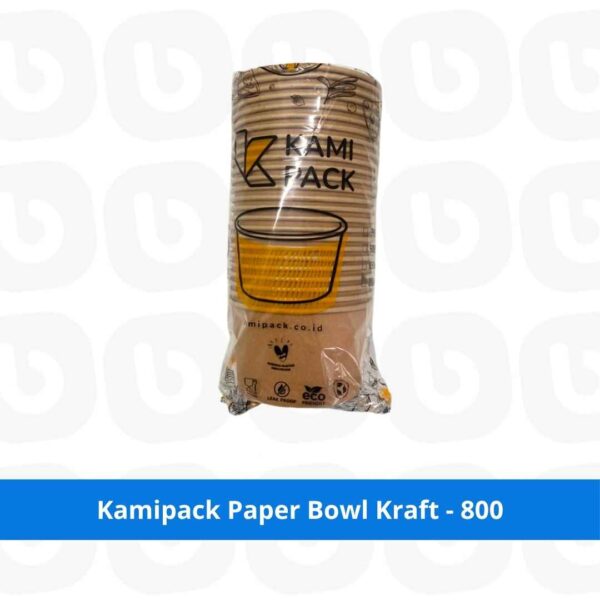 Kamipack Paper Bowl Kraft - 800
