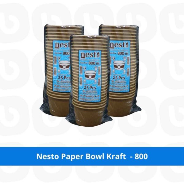 Nesto Paper Bowl Kraft - 800