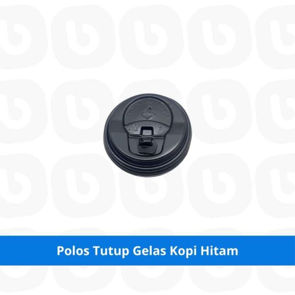 Polos Tutup Gelas Kopi Hitam