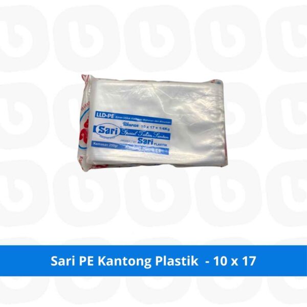 Sari PE Kantong Plastik - 10 x 17