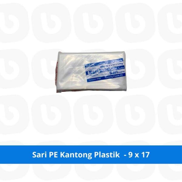 Sari PE Kantong Plastik - 9 x 17