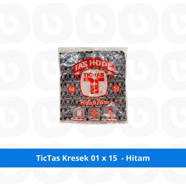 TicTas Kresek 01 x 15 - Hitam