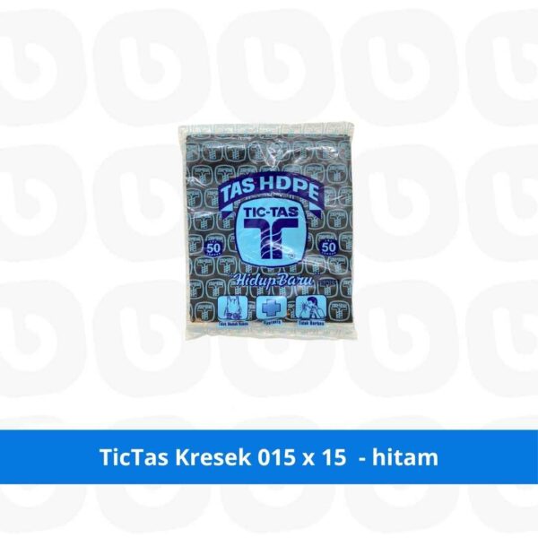 TicTas Kresek 015 x 15 - Hitam