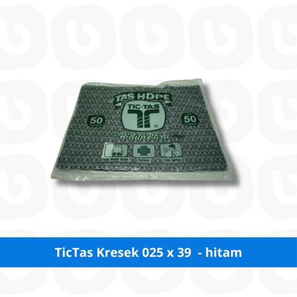 TicTas Kresek 025 x 39 - hitam