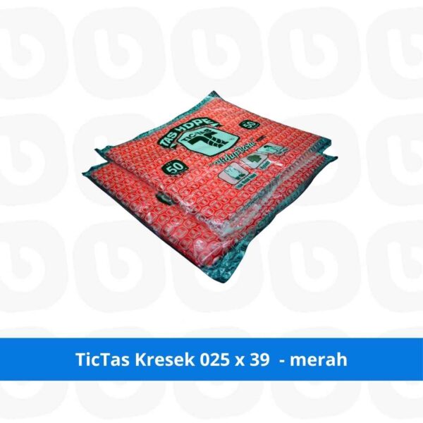 TicTas Kresek 025 x 39 - merah