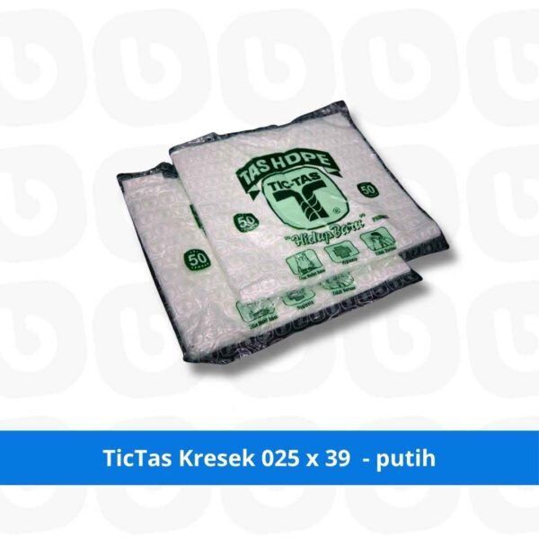 TicTas Kresek 025 x 39 - putih