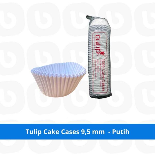 Tulip Cake Cases 9,5 mm - Putih